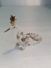 PAON en cristal Doré à l'OR