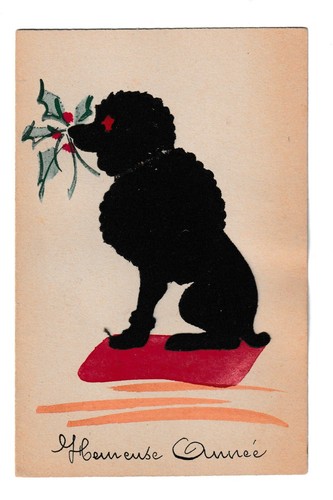 Chien caniche feutrine - chien,,