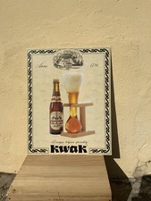 OLD POSTER KWAK REISSUE CARDBOARD NEW BELGE BEER BREWERY