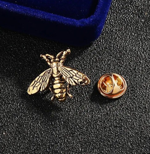 Broche pin abeille dorée - pin,
