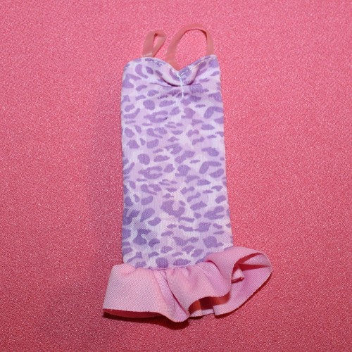 Robe rose léopard pour