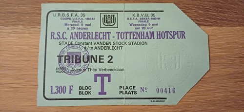 Ticket 1984 rsc anderlecht - 1984,