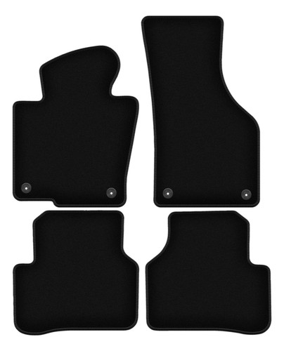 Tapis sol velours noir - velours,