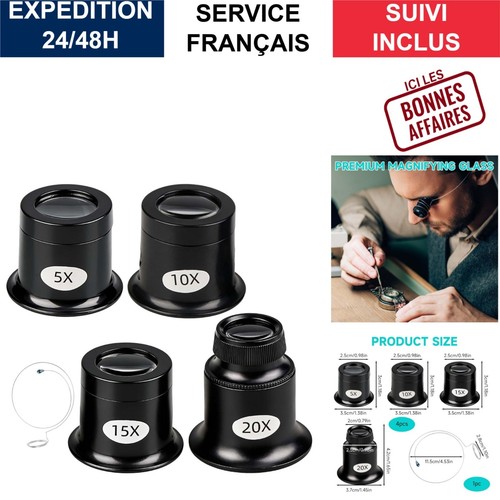 Kit loupes horloger 5x - de,