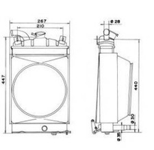 RADIATEUR EAU FIAT 600