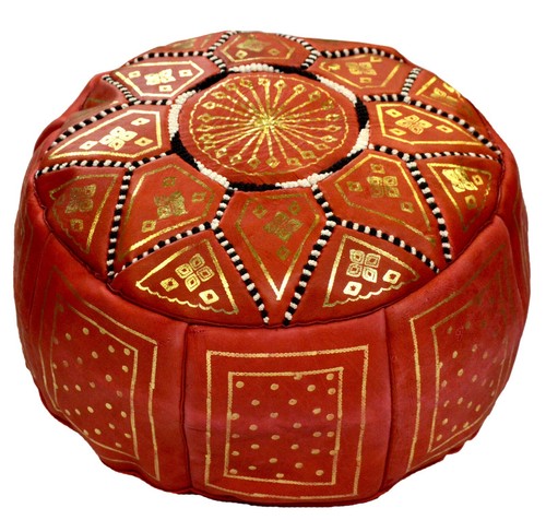 Pouf moroccan hassock leather - moroccan,