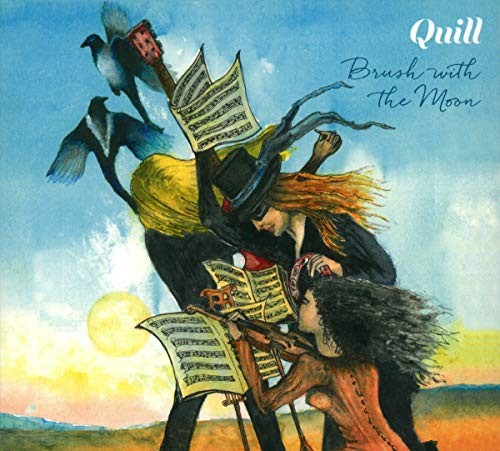 Quill brush with the moon - brush,