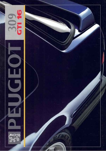Catalogue brochure peugeot - peugeot, 309