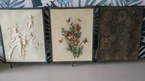 Ancien miroir triptyque - miroir,