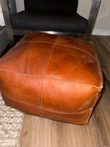 Ottoman pouf side table - pouf,