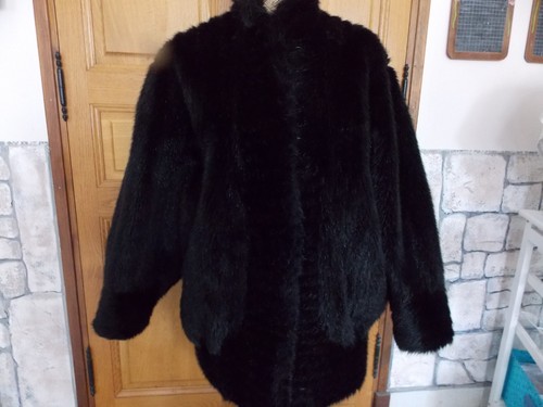 Veste noir fausse - noir, t