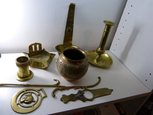 Lot objets cuivre - cuivre, (pie19)