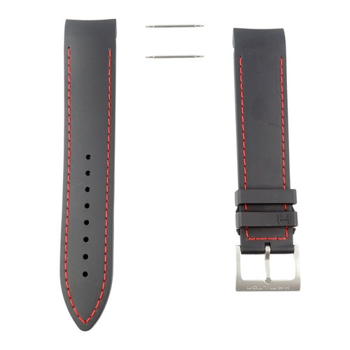 Red rubber stitching - , strap