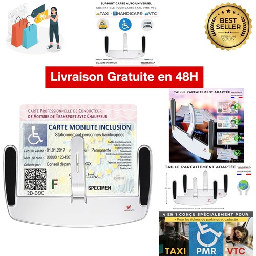 Porte carte pare - carte, pare-brise