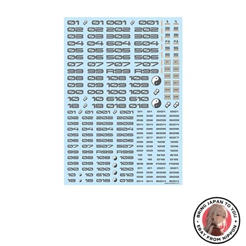 Hiq parts decal number - decal, 3