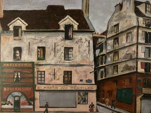 1950 painting peinture paris - painting,