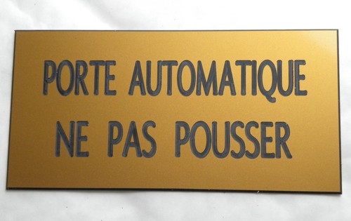 Plaque gravée porte - gravée, "porte