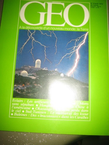 Magazine geo aout 1979 - geo, n°