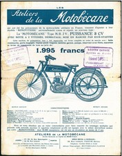 PROSPECTUS MOTOBECANE MB 2V -