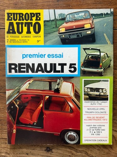Europe auto février 1972 - #59,