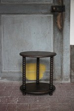 Table basse bois tourné