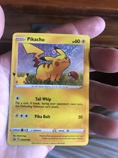 Pokemon TCG Pikachu SWSH039 HOLO BLACK STAR PROMO 25th Anniversary Mint