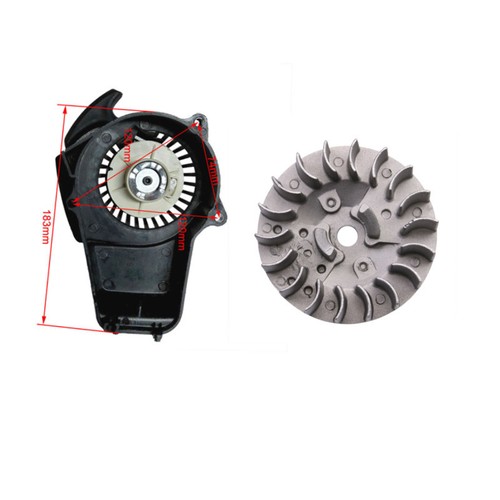 Pull start flywheel pocket - flywheel,