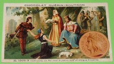 CHROME 1905-1914 CHOCOLATE GUERIN-BOUTRON HISTORY FRANCE LOUIS IX JUSTICE CHENE