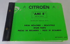 Parts Catalog / Parts Catalog Citroen AMI 8 Berline Break Models 1969-1971