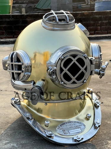 Casque plongée vintage - casque,