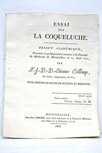 Livre ancien collomp essai - livre,