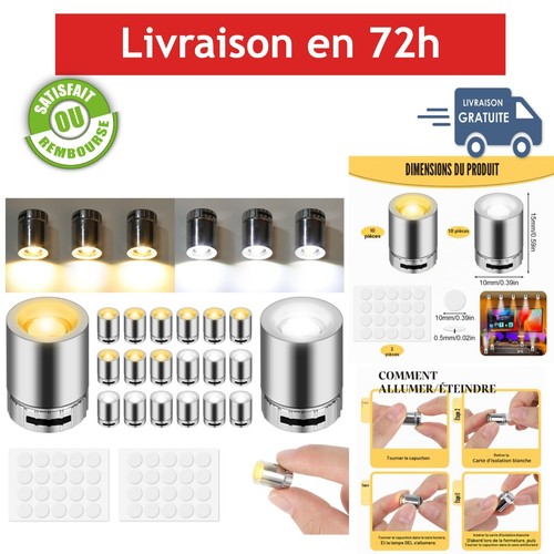 Mini lampes led sans fil - 20,