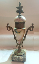 BRASS BRONZE BRASS MARBLE CASSETTE LOUIS XVI style pendulum antique fireplace trim