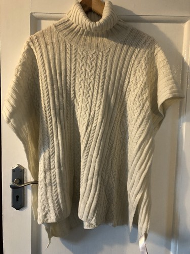 Poncho mousson crème