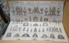 WATCHMAKING large old advertising paper poster PETOLAT ANGUENOT Besançon