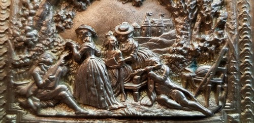 Xixe ancien bas relief - ancien, plaque