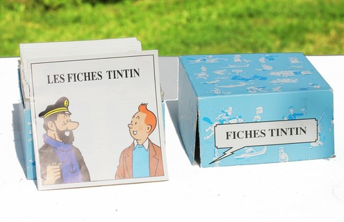 Lot 154 fiches - lot, tintin