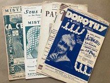 Mistinguett Chansons Lot de 9 Partitions  