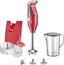 Bamix Swissline Rouge Mixeur À Plongée 200W avec Accessoires