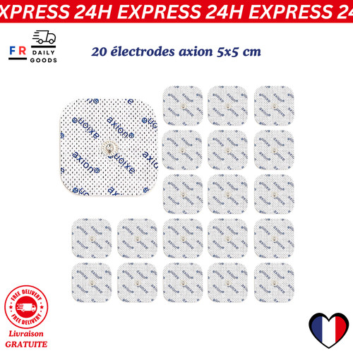électrodes axion 5x5 cm - 20,