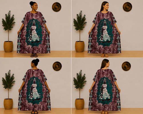 Boubou femme batik wax - boubou,