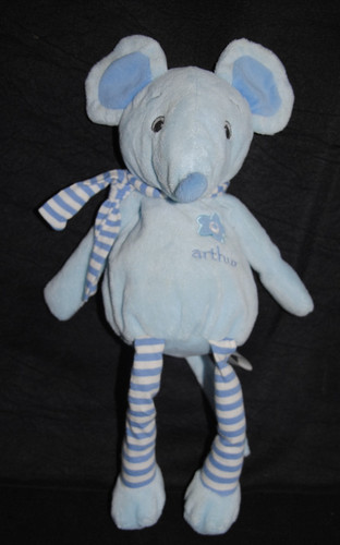 Peluche doudou souris bleu - 🍀peluche,