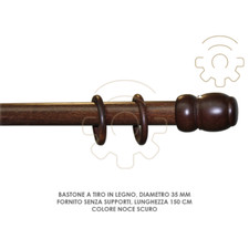 Barre Store A Tir Bois Noyer