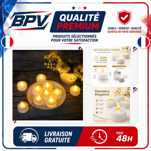 Bougies chauffe plat led - chauffe-plat,