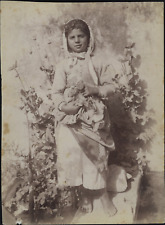 Wilhelm von Gloeden, child, Sicilian costume, 1900 vintage print. hum pads