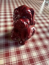 Sculpture Chien Faïence