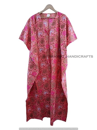 Robe caftan longue coton - caftan, en