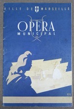 Ancien programme saison 1948-1949 Opéra de Marseille - Andalousie Luis Mariano