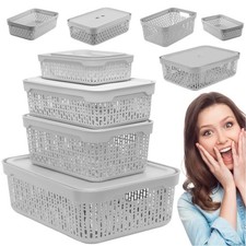 Panier de Rangement Gris