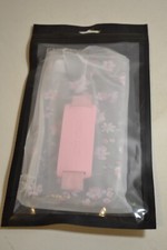Encased Phone Cover/Case Clear with Strap Clear with Pink Flowers HS33764